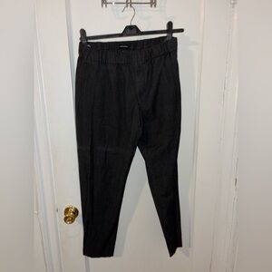 Club Monaco drawstring pants black check M